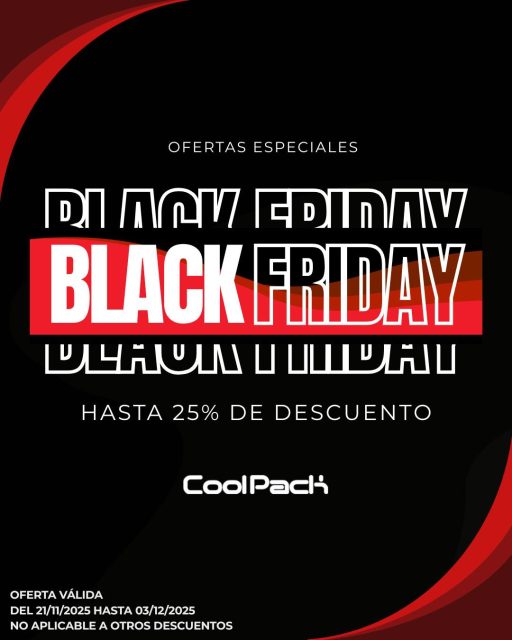 ¡Black Friday en CoolPack! 🔥

Descubre mochilas y accesorios a precios irresistibles en nuestra web. 🤩

No te quedes sin tus favoritos. 

#coolpack #blackfridaydeals #Descuentos #BlackWeek